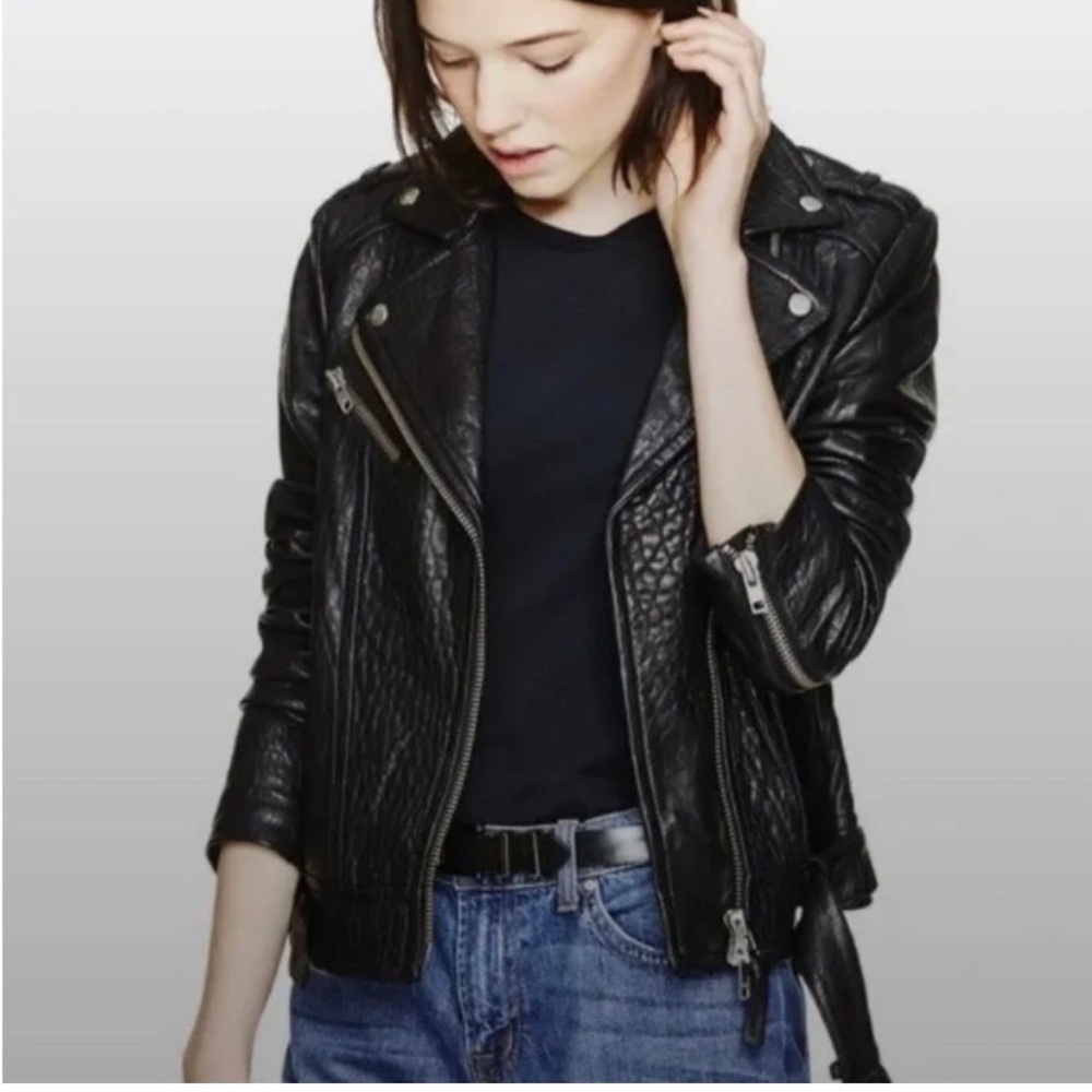 Mackage for Aritzia Black Leather Jacket